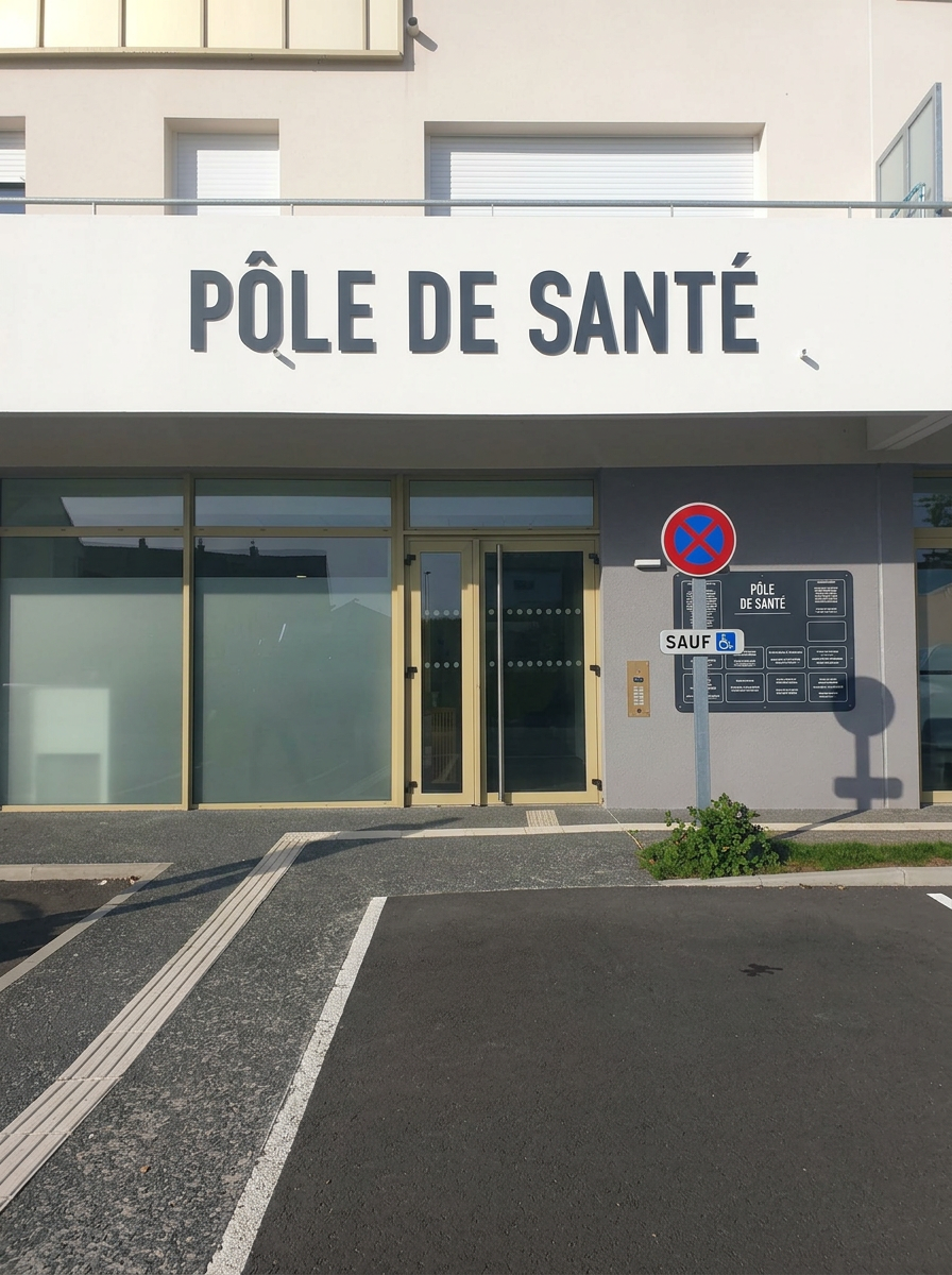Façade du Pôle de Santé de Giberville où se trouve le cabinet